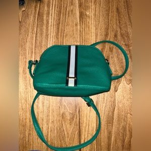 Green crossbody purse